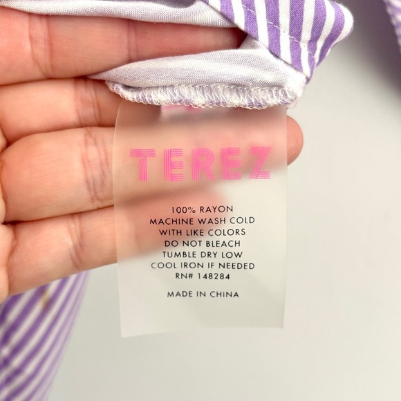 Terez x MLB Los Angeles Dodgers Striped Button Down Shirt Women’s Size Medium - Picture 6 of 10